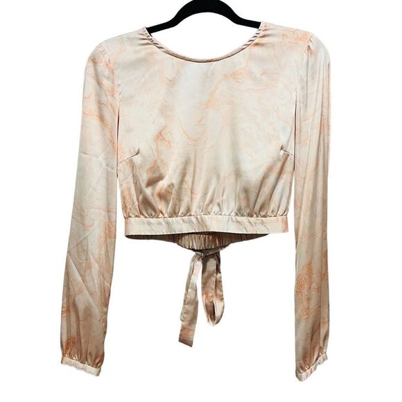 Anthropologie Hutch Cropped Marble Blouse Size Medium - Picture 6 of 12